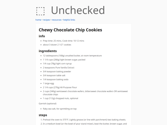 recipes/cccc screenshot