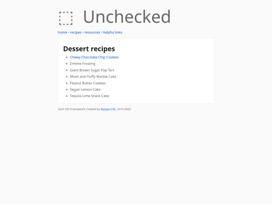recipes/dessert screenshot