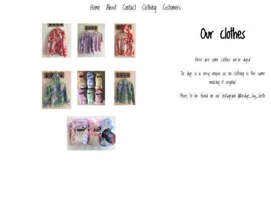 Clothing screenshot