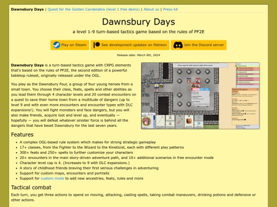 DawnsburyDays screenshot