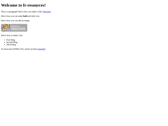 index screenshot