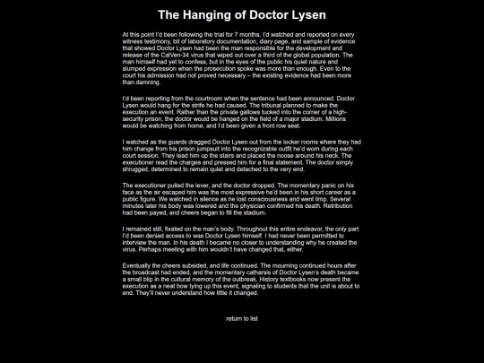 OtherWritings/HangingOfDoctorLysen screenshot