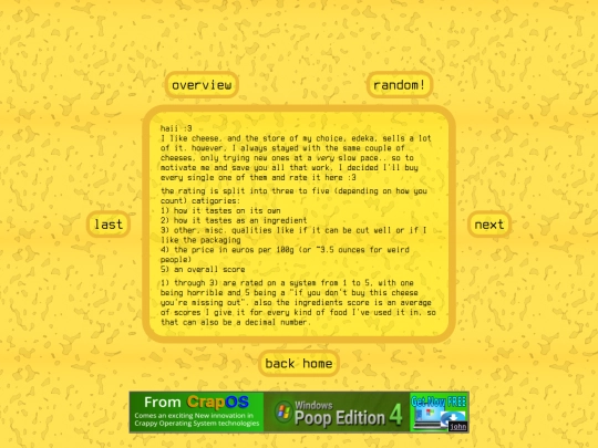 cheese screenshot
