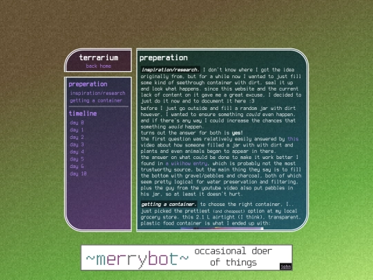 terrarium screenshot