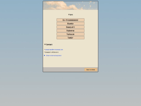 links screenshot