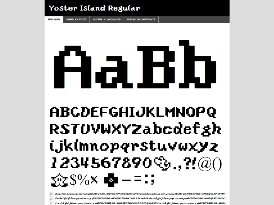 font_folder2/yoster-demo screenshot