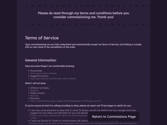 pages/tos screenshot