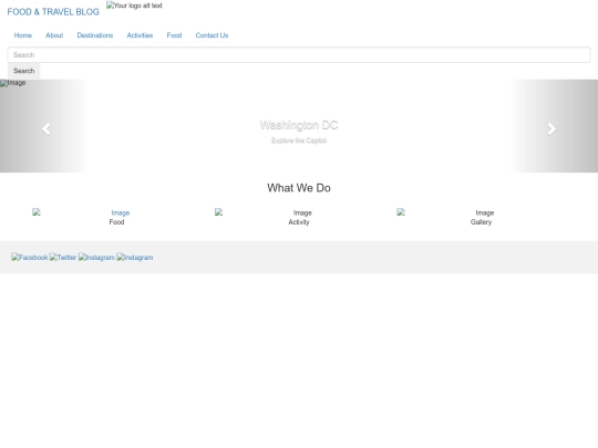 Welcomepage screenshot
