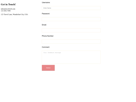 my site/contact screenshot