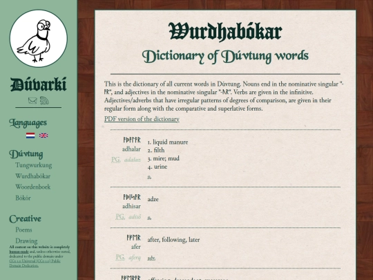 duvtung/wurdhorbok screenshot