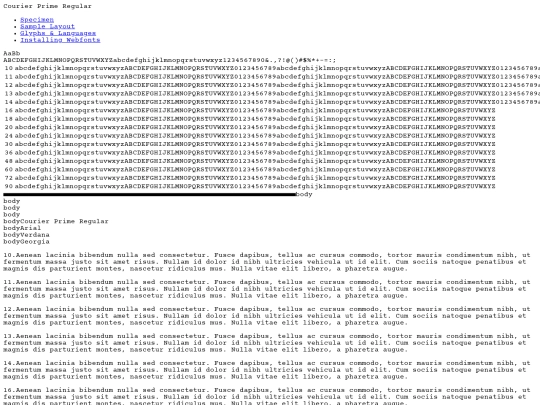 fonts/courier_prime-demo screenshot