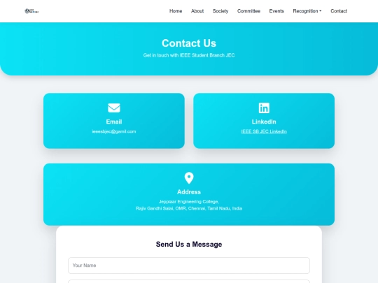 contact us screenshot