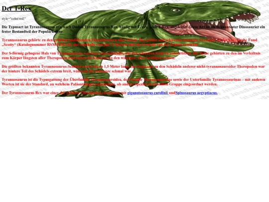 HTML/Dinos/T-Rex screenshot