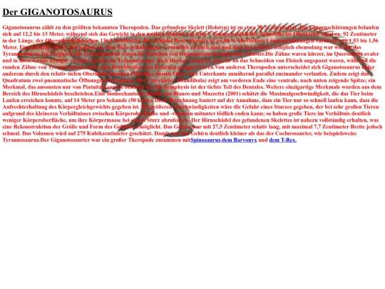 HTML/Dinos/giganotosaurus screenshot