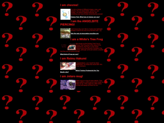quizzes screenshot