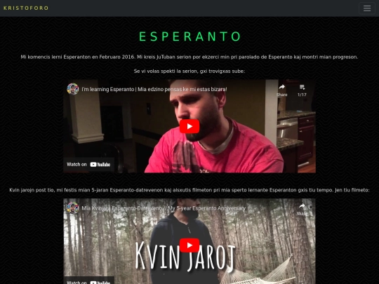 esperanto screenshot