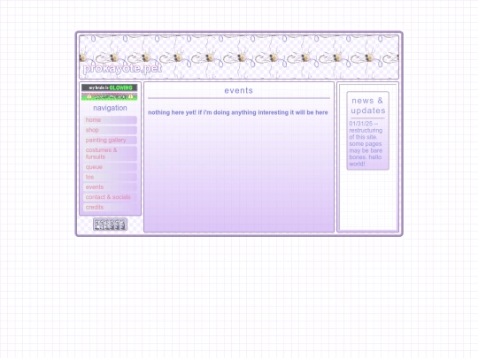 events screenshot