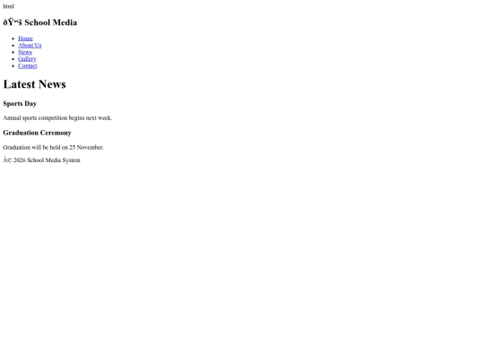 News screenshot