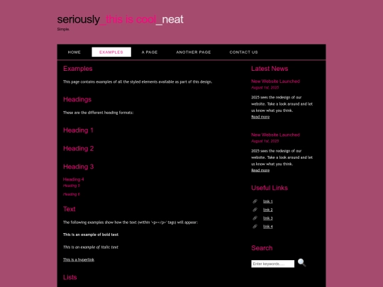 examples screenshot