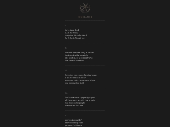 pages/immolation screenshot