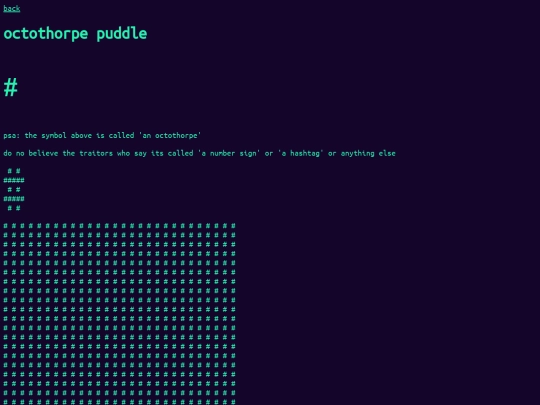 octothorpe screenshot