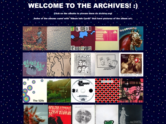 Archives screenshot