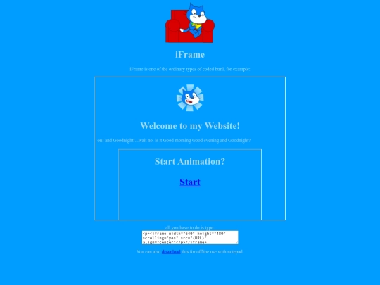 IFrame screenshot