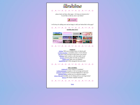links screenshot