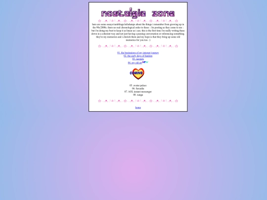 nostalgiazone screenshot