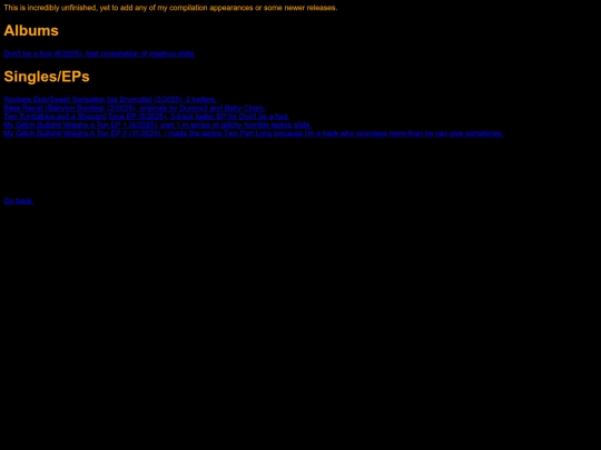 discography screenshot