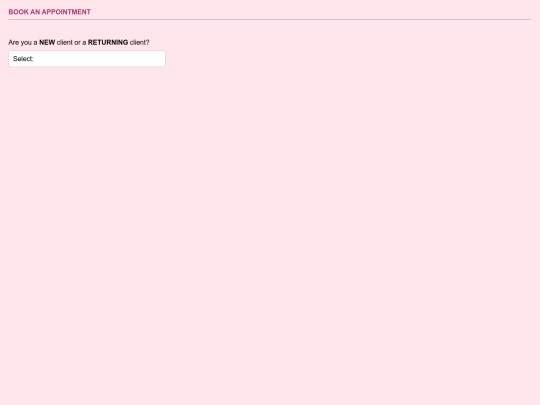booking screenshot