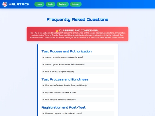 faq screenshot