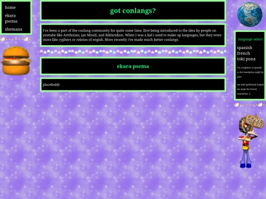 conlang-blog screenshot