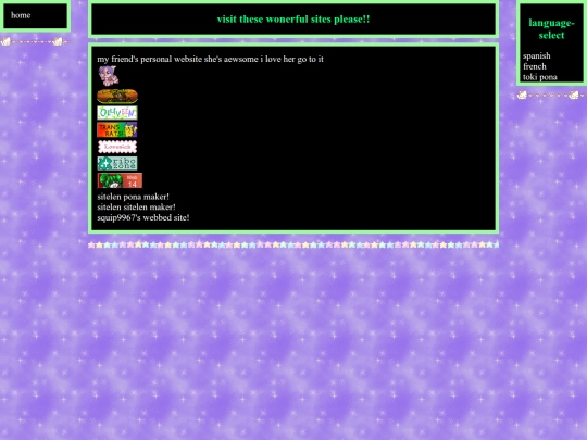 links screenshot