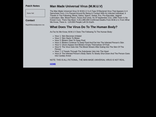 htmls/ManMadeUniversalVirus screenshot
