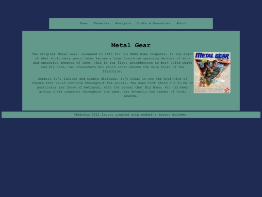 games/mg1 screenshot