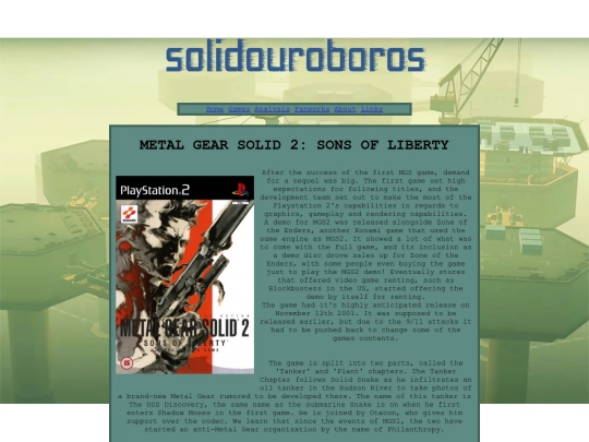 games/mgs2 screenshot