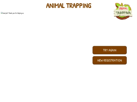 AnimalTrapping/endseite screenshot