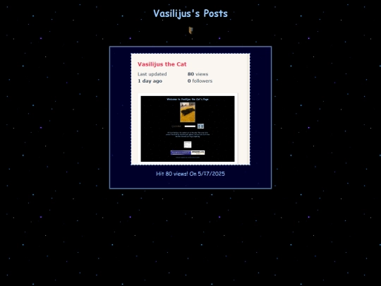posts screenshot