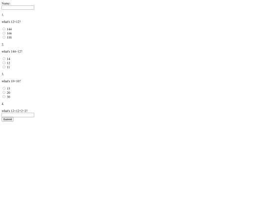assignments/Math Test Form Assignment/Math-Test-Form screenshot