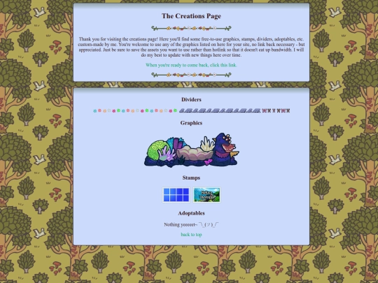 creations screenshot
