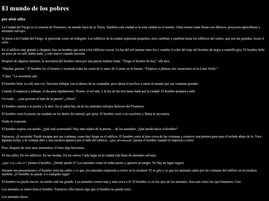 mundoPobre screenshot