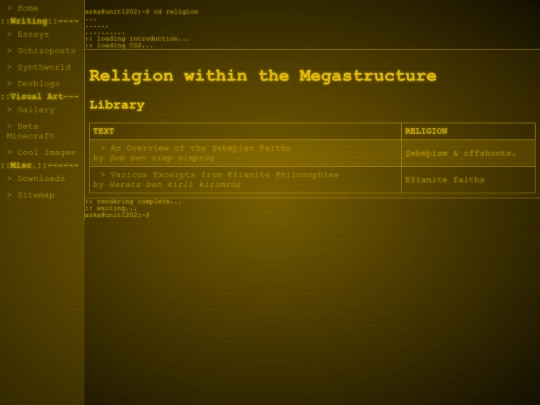 synthworld/synth_religion screenshot