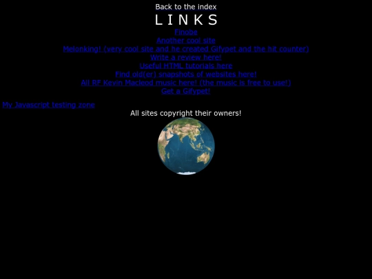 links screenshot