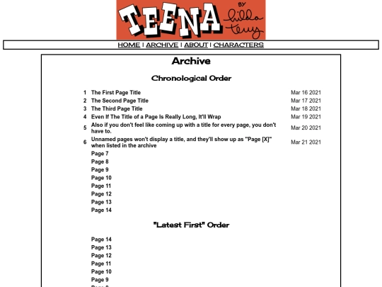 archive screenshot