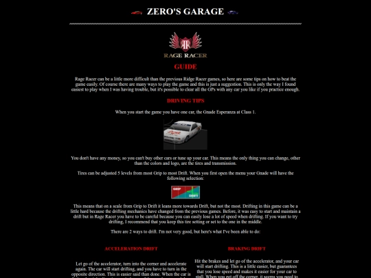 rage-racer/guide screenshot