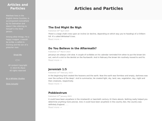 blog screenshot