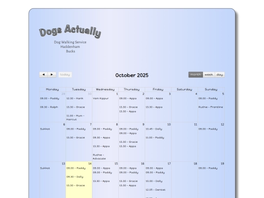 bookings screenshot