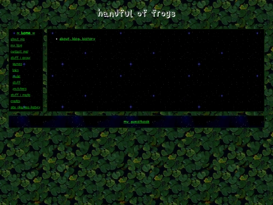 history screenshot