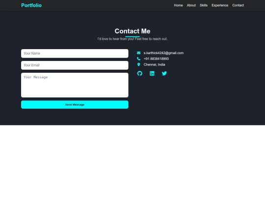 contact screenshot